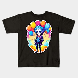 Clown Halloween Illustration Kids T-Shirt